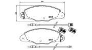 363700461061 Sada brzdových destiček, kotoučová brzda MAGNETI MARELLI