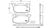 363700461099 Sada brzdových destiček, kotoučová brzda MAGNETI MARELLI