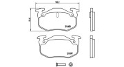 363700468018 Sada brzdových destiček, kotoučová brzda MAGNETI MARELLI