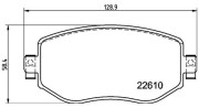 363700468068 Sada brzdových destiček, kotoučová brzda MAGNETI MARELLI