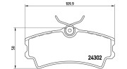 363700472001 Sada brzdových destiček, kotoučová brzda MAGNETI MARELLI