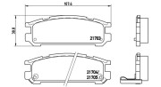 363700478005 Sada brzdových destiček, kotoučová brzda MAGNETI MARELLI