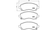 363700478009 MAGNETI MARELLI sada brzdových platničiek kotúčovej brzdy 363700478009 MAGNETI MARELLI