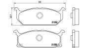 363700479003 Sada brzdových destiček, kotoučová brzda MAGNETI MARELLI