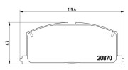 363700483011 Sada brzdových destiček, kotoučová brzda MAGNETI MARELLI