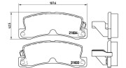 363700483015 MAGNETI MARELLI sada brzdových platničiek kotúčovej brzdy 363700483015 MAGNETI MARELLI