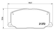 363700483016 Sada brzdových destiček, kotoučová brzda MAGNETI MARELLI