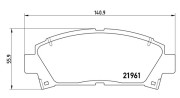 363700483028 Sada brzdových destiček, kotoučová brzda MAGNETI MARELLI