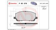 363700483078 Sada brzdových destiček, kotoučová brzda MAGNETI MARELLI