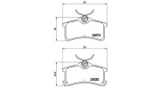 363700483084 Sada brzdových destiček, kotoučová brzda MAGNETI MARELLI