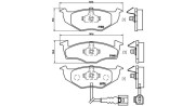 363700485071 Sada brzdových destiček, kotoučová brzda MAGNETI MARELLI