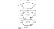 363700485075 MAGNETI MARELLI sada brzdových platničiek kotúčovej brzdy 363700485075 MAGNETI MARELLI