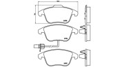 363700585113 Sada brzdových destiček, kotoučová brzda MAGNETI MARELLI