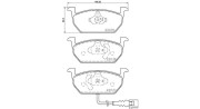 363700485137 Sada brzdových destiček, kotoučová brzda MAGNETI MARELLI