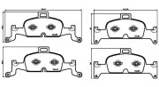 363700585164 Sada brzdových destiček, kotoučová brzda MAGNETI MARELLI