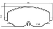 363700485176 Sada brzdových destiček, kotoučová brzda MAGNETI MARELLI