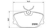 363700486011 Sada brzdových destiček, kotoučová brzda MAGNETI MARELLI