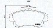 363700486017 Sada brzdových destiček, kotoučová brzda MAGNETI MARELLI