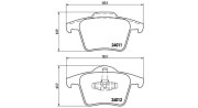 363700486019 Sada brzdových destiček, kotoučová brzda MAGNETI MARELLI