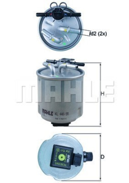 154072444442 Palivový filtr MAGNETI MARELLI