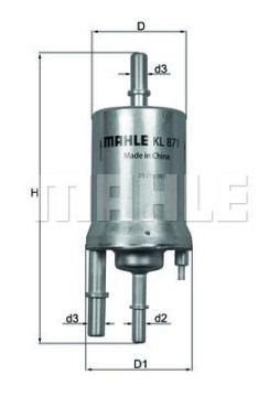 154072340751 Palivový filtr MAGNETI MARELLI
