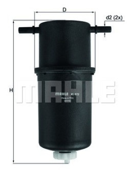 154072383457 Palivový filtr MAHLE ORIGINAL Mercedes Sprinter / VW Crafter 2006-2017 MAGNETI MARELLI