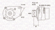 063731153010 Alternátor MAGNETI MARELLI