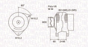 063731577010 Alternátor MAGNETI MARELLI