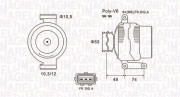 063731638010 Alternátor MAGNETI MARELLI