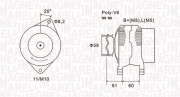 063731643010 Alternátor MAGNETI MARELLI