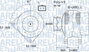 063731645010 Alternátor MAGNETI MARELLI