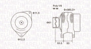 063731698010 Alternátor MAGNETI MARELLI