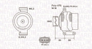 063731864010 Alternátor MAGNETI MARELLI