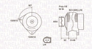 063731970010 Alternátor MAGNETI MARELLI