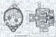 063732045010 Alternátor MAGNETI MARELLI