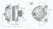 063732182010 MAGNETI MARELLI alternátor 063732182010 MAGNETI MARELLI