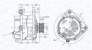 063733837010 Alternátor MAGNETI MARELLI