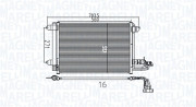 350203737000 Kondenzátor, klimatizace MAGNETI MARELLI