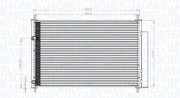 350203767000 Kondenzátor, klimatizace MAGNETI MARELLI