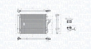 350203778000 Kondenzátor, klimatizace MAGNETI MARELLI