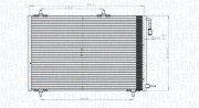 350203816000 Kondenzátor, klimatizace MAGNETI MARELLI