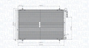 350203825000 Kondenzátor, klimatizace MAGNETI MARELLI