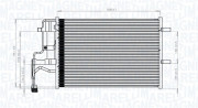 350203844000 Kondenzátor, klimatizace MAGNETI MARELLI