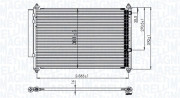 350203850000 Kondenzátor, klimatizace MAGNETI MARELLI