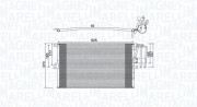 350203896000 Kondenzátor klimatizácie MAGNETI MARELLI