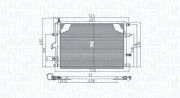 350203914000 Kondenzátor, klimatizace MAGNETI MARELLI