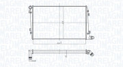 350213167300 Chladič, chlazení motoru MAGNETI MARELLI