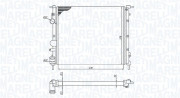 350213187900 Chladič, chlazení motoru MAGNETI MARELLI