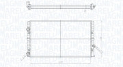 350213190700 Chladič, chlazení motoru MAGNETI MARELLI