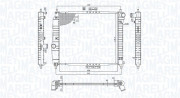 350213891000 Chladič, chlazení motoru MAGNETI MARELLI